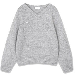 킨샤 모헤어 브이넥 루즈핏 니트